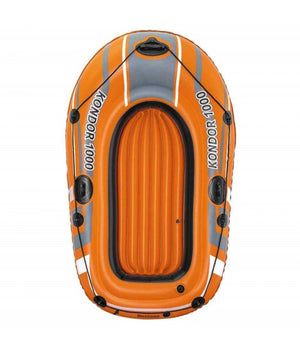 Set Canotto Kondor 1000 Con Remi Gommone Gonfiabile 155x93cm Per 1 Persona 61078         