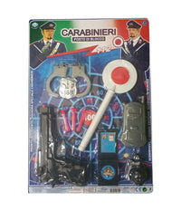 Set Carabinieri Pistola Manette Paletta Distintivo Radio Bambini Bimbo Eta' 3+         