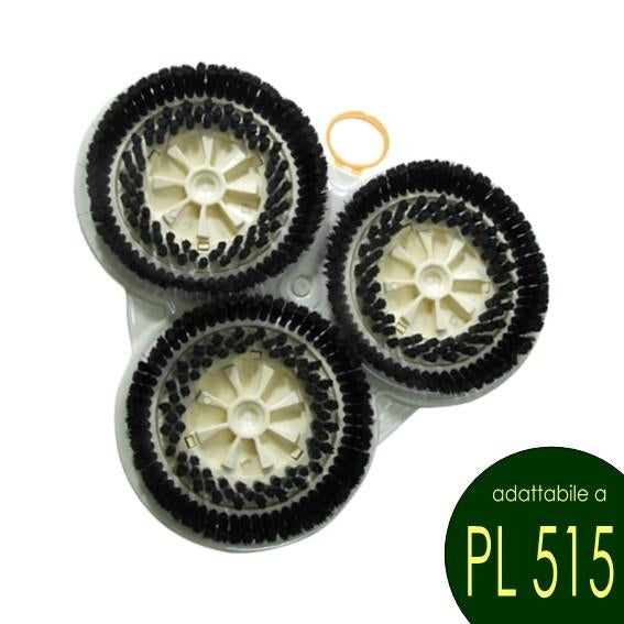 SET CARTER PAD/abrasive   SETOLE MODULI PECARI Pulilux Folletto PL515 - Vorwerk Compatibili