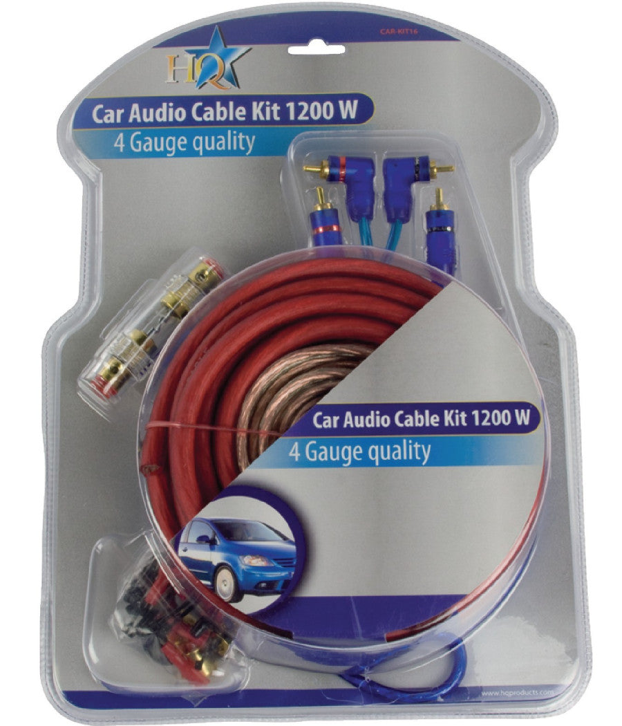 Set Cavi Fusibili Impianto Stereo Audio Auto Per Alte Prestazioni Anti Disturbo         