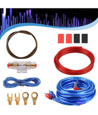 Set Cavi Per Amplificatori Auto 8ga Cablaggio Amplificatore Subwoofer Audio Amp         