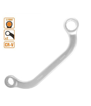 Set Chiave Fissa Poligonale Doppia A U Da 11-13mm Cromata Chrome Vanadium 97692         