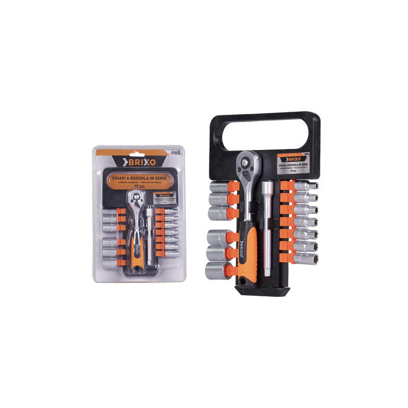 Set chiavi a bussola 14 pezzi – Attacco 1/2" – Brixo