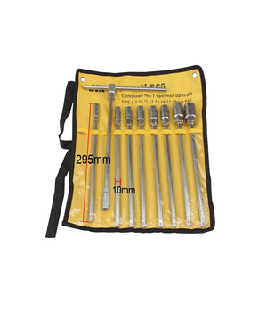 Set Chiavi A Bussola A T Con Impugnatura Extra Lunga 8 9 10 11 12 13 14 17 19 Mm         