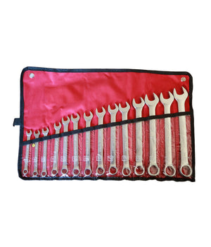 Set Chiavi Combinate 14 Pz. 8-24 Mm Fissa E Stella Acciaio Cr-v Con Astuccio         