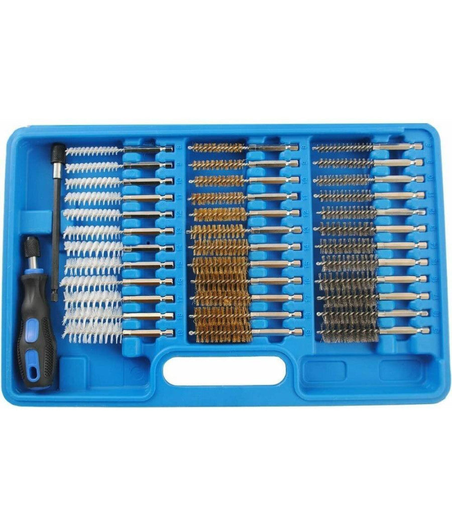 Set Completo Di 38 Scovoli Per La Pulizia E La Sbavatura Di Cilindri Boccole         