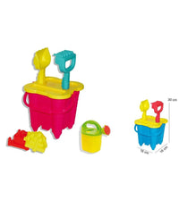 Set Completo Mare Secchiello Castello Con Formette Innaffiatoio 16x30 Cm 115111         