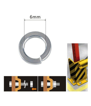 Set Confezione 58 Gr. Rondelle Elastiche In Acciaio Rondella Diametro 6 Mm 90835         