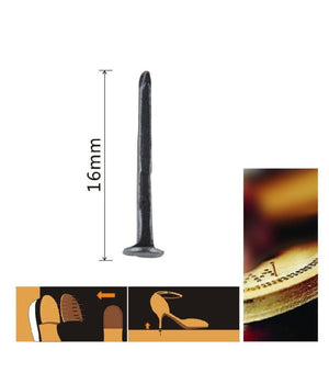 Set Confezione 60gr Chiodi Per Scarpe 16 Mm Neri Per Riparazioni Calzolaio 90888         