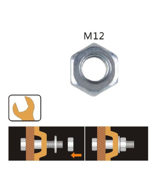 Set Confezione 60gr. Dado Dadi Esagonali Bulloni Dimensione M12 Filettati 90855         