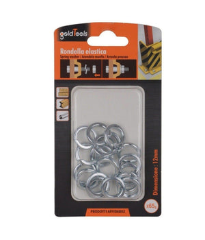 Set Confezione 65 Gr. Rondelle Elastiche In Acciaio Rondella Diametro 12mm 90838         