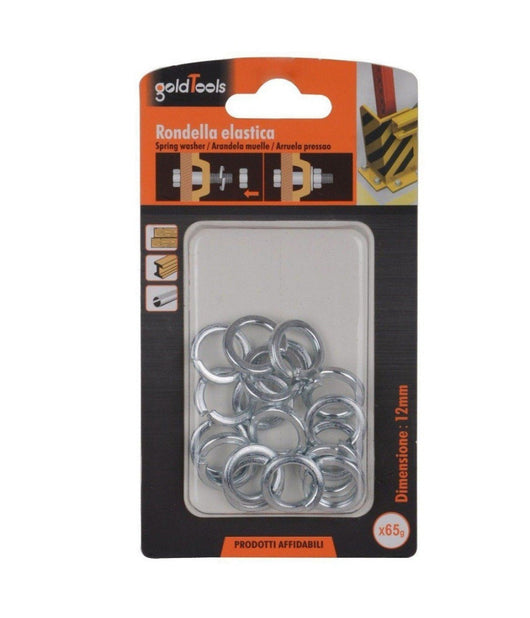 Set Confezione 65 Gr. Rondelle Elastiche In Acciaio Rondella Diametro 12mm 90838         