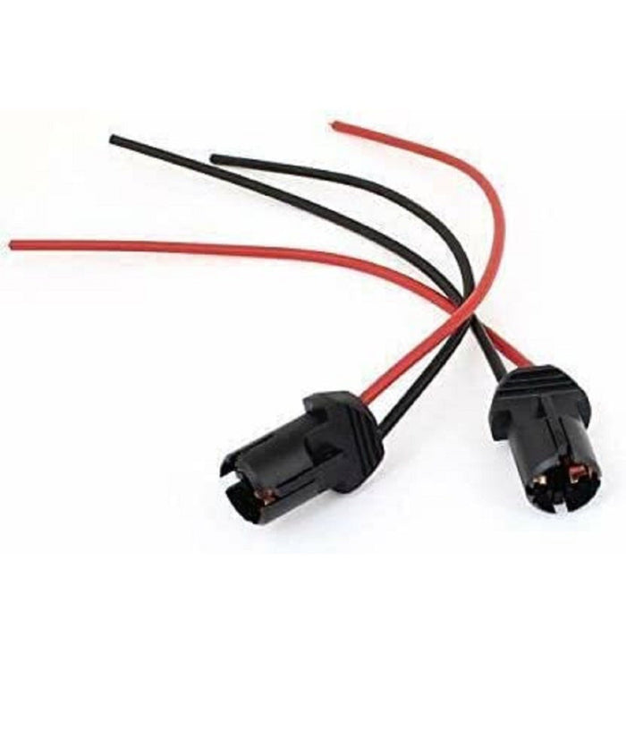 Set Coppia Portalampada Supporto Attacco T10 W5w Presa Connettore Lampada Led         