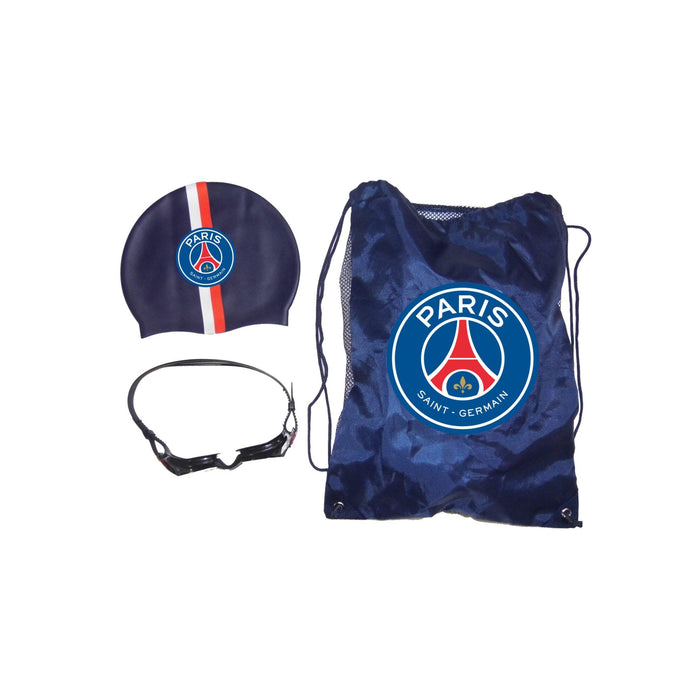 Set di accessori da piscina - Paris Saint Germain - Cappellino + Occhiali + Borsa
