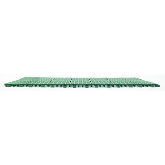 Set da 10 Piastrelle in Plastica Flessibili Drenanti 55,5 x 55,5 cm da Esterno Giardino 3,08 m2 Verde