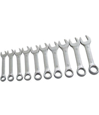 Set Da 10 Pz Chiavi Inglese Combinate Fisse E Stella Corte 10 A 19mm In Acciaio         