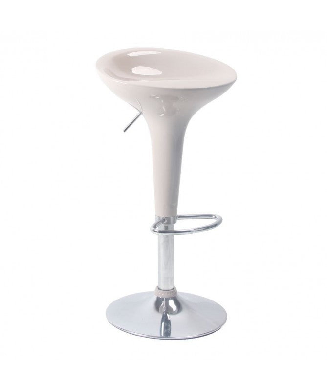 Sgabello Bar Abs Lucido Set Da 2 Boston colore Biege