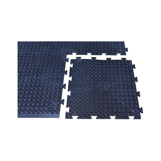 SET DA 4 PEZZI Piastrella morbida antiscivolo in PVC 50 x 50 cm con finitura "chicchi di riso"