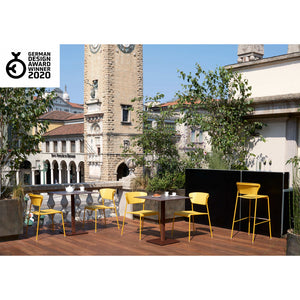 SET DA 4 SEDIA LISA TECNOPOLIMERO MADE IN ITALY SCAB DESIGN - Senape 22