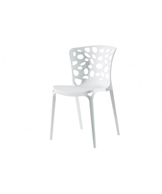 SET DA 4 SEDIA POLIPROPILENE ADE BIANCO 55X50X83CM