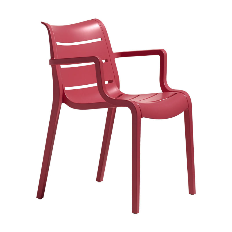 SET DA 4 SEDIA SUNSET TECNOPOLIMERO SCAB DESIGN MADE IN ITALY - Rosso Geranio 42