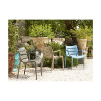 SET DA 4 SEDIA SUNSET TECNOPOLIMERO SCAB DESIGN MADE IN ITALY - Azzurro 62