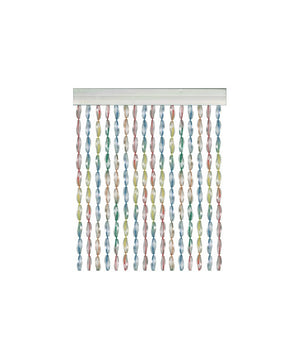 Set da 4 Tende Gocciola a perline in PVC 140x230cm 112 fili multicolor