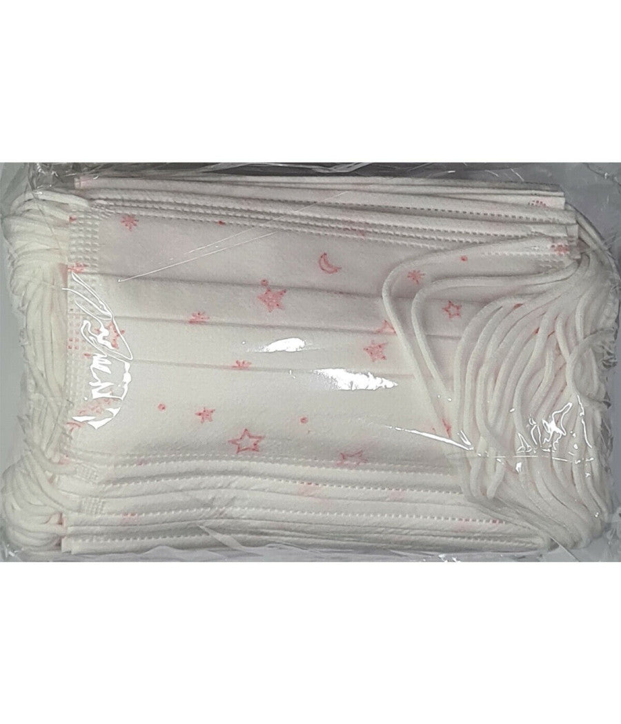 Set Da 50 Mascherine Tnt Protettive Viso Chirurgiche Monouso Mascherina Bambini         