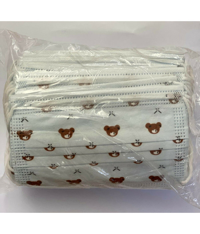 Set Da 50 Mascherine Tnt Protettive Viso Chirurgiche Monouso Mascherina Bambini         