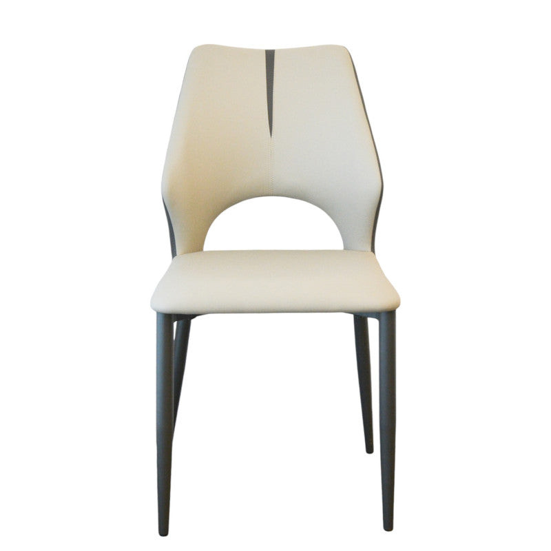 Set Da 6 Sedie Delia Similpelle Cenere/Grigio