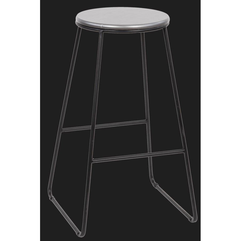 SET DA 7 SGABELLO MDF ACHELOR ROTONDO GRIGIO