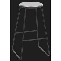 SET DA 7 SGABELLO MDF ACHELOR ROTONDO GRIGIO