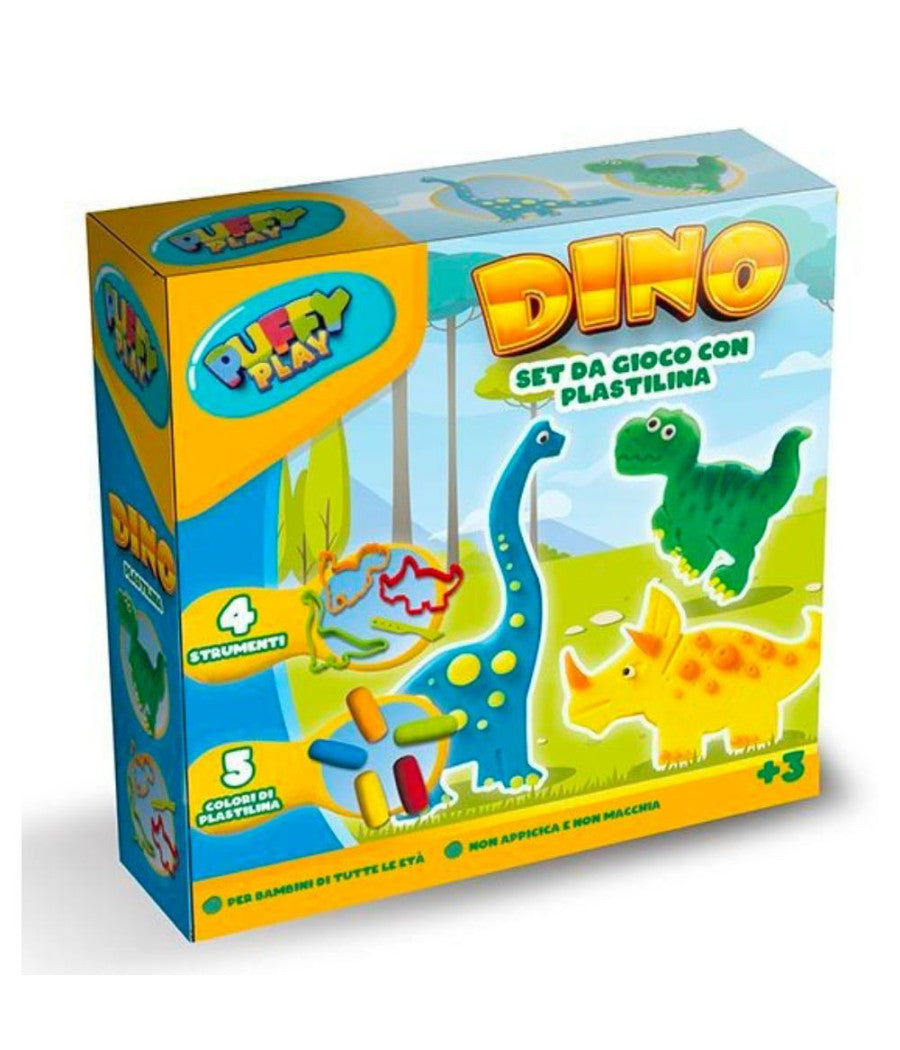 Set Da Gioco Con Plastilina Colorata Tema Dinosauro Gioco Per Bambini Età  3+         