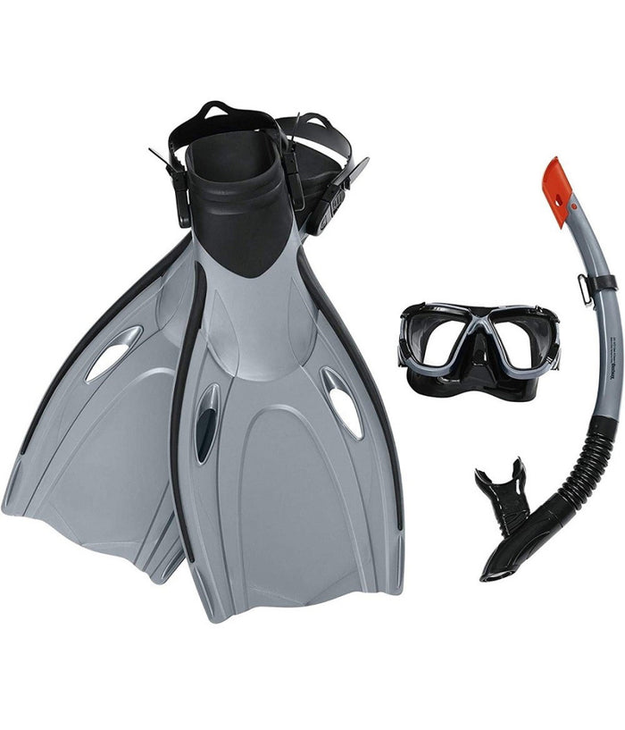Set Da Snorkeling Maschera Boccaglio Pinne Blacksea Per Adulti Immersioni 25044         
