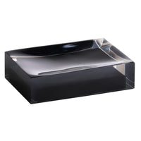 Set di 4 accessori da bagno freestanding VISTA in resina nera