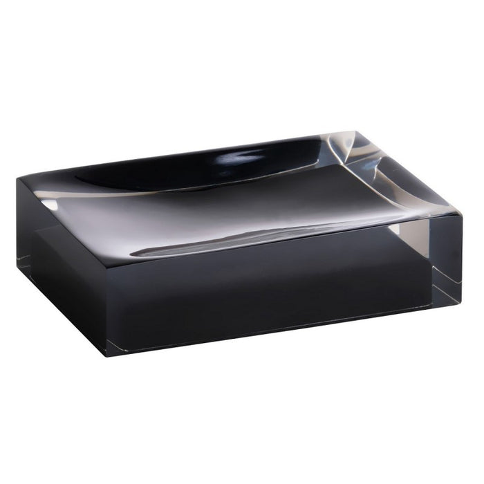 Set di 4 accessori da bagno freestanding VISTA in resina nera