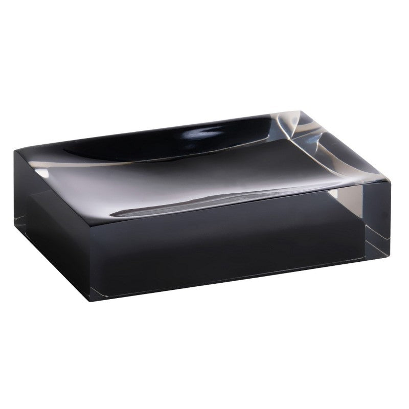 Set di 4 accessori da bagno freestanding VISTA in resina nera