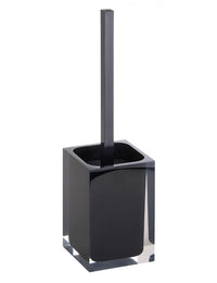 Set di 4 accessori da bagno freestanding VISTA in resina nera