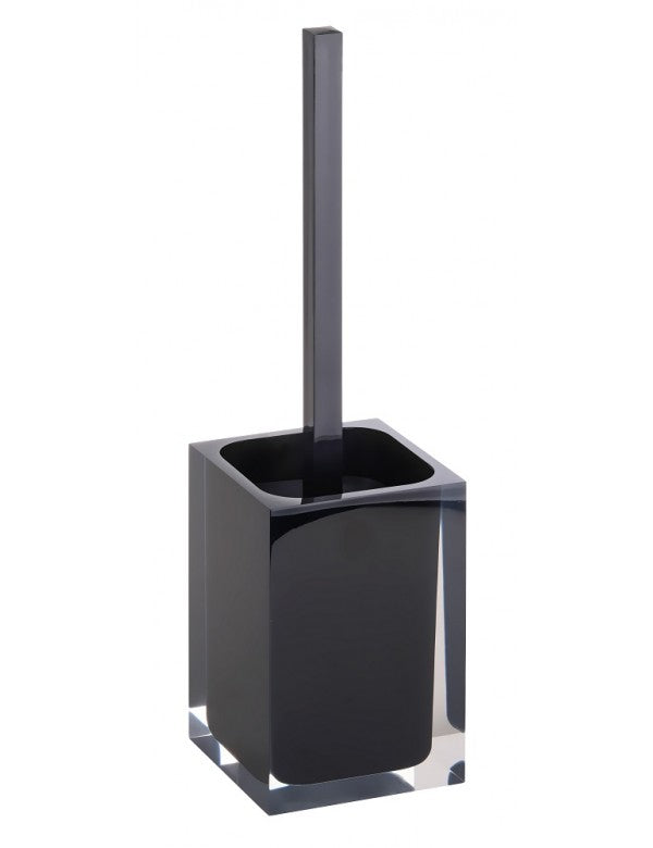 Set di 4 accessori da bagno freestanding VISTA in resina nera