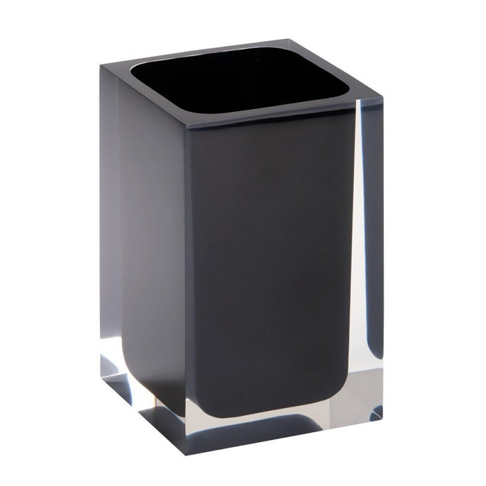 Set di 4 accessori da bagno freestanding VISTA in resina nera