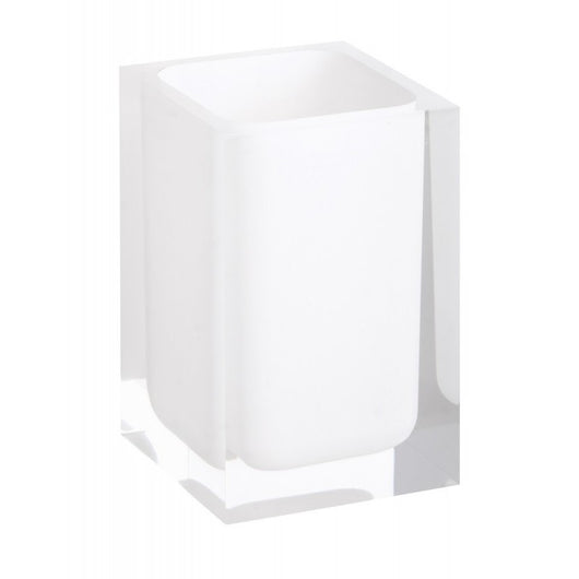 Set di 4 accessori da bagno VISTA in resina bianca