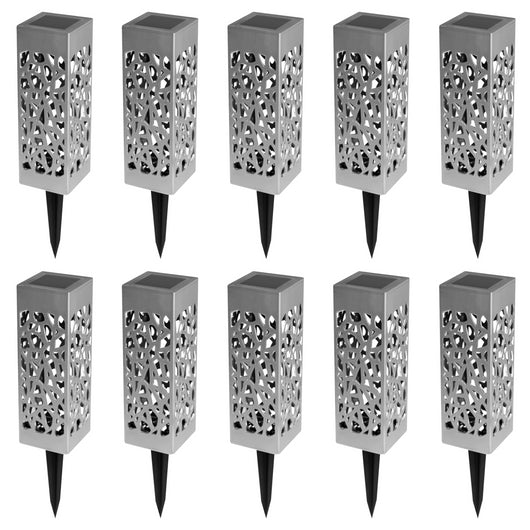 IDMarket - Set di 10 lampade solari da esterno MOLLY