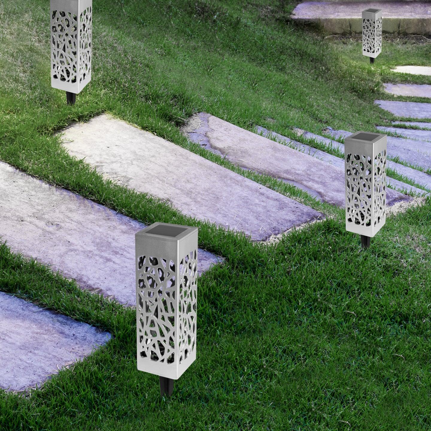 IDMarket - Set di 10 lampade solari da esterno MOLLY