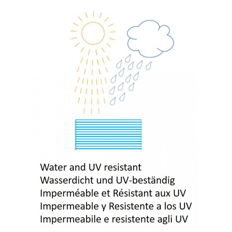 Set di 10 lastre policarbonato alveolare spessore 6 mm 122.5 x 23.5 cm Trasparente