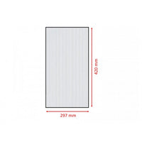 Set di 10 lastre policarbonato alveolare spessore 6 mm Formato A3 29.7 x 42 cm Trasparente