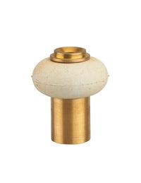 Fermaporta da avvitare in ottone, fissaggio a pavimento, gomma, Ø30x37mm, ottone - THIRARD