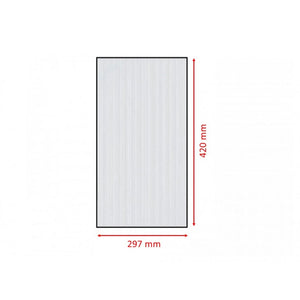 Set di 15 lastre policarbonato alveolare spessore 4 mm Formato A3 29.7 x 42 cm Trasparente