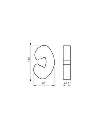 Set di 2 ammortizzatori per porte e finestre, protezione bambini, bianco - THIRARD