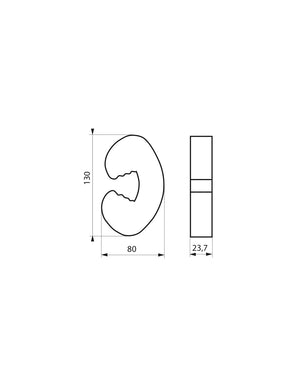 Set di 2 ammortizzatori per porte e finestre, protezione bambini, bianco - THIRARD