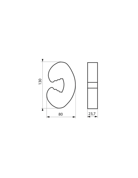 Set di 2 ammortizzatori per porte e finestre, protezione bambini, bianco - THIRARD